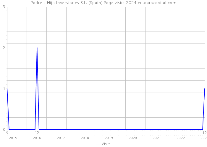 Padre e Hijo Inversiones S.L. (Spain) Page visits 2024 