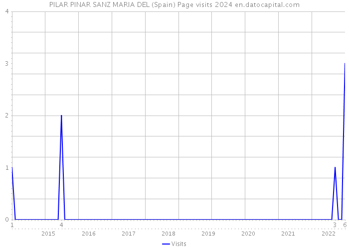 PILAR PINAR SANZ MARIA DEL (Spain) Page visits 2024 