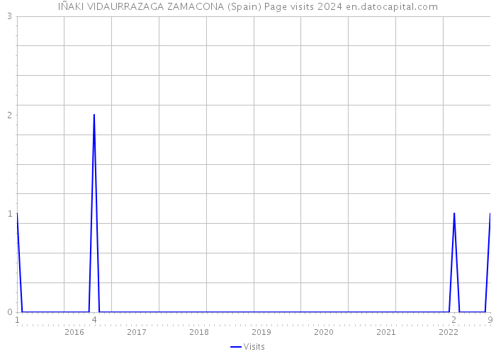 IÑAKI VIDAURRAZAGA ZAMACONA (Spain) Page visits 2024 