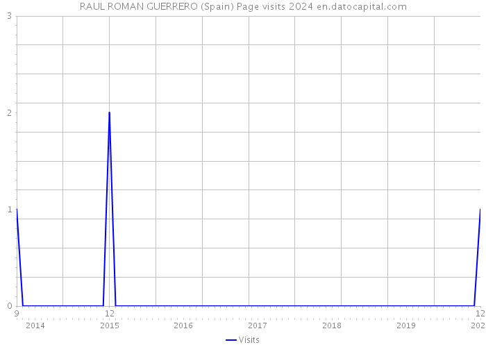RAUL ROMAN GUERRERO (Spain) Page visits 2024 