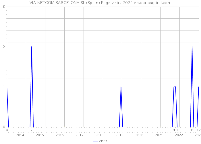 VIA NETCOM BARCELONA SL (Spain) Page visits 2024 