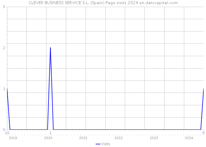 CLEVER BUSINESS SERVICE S.L. (Spain) Page visits 2024 