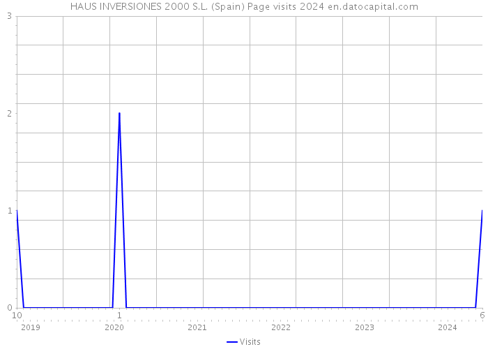 HAUS INVERSIONES 2000 S.L. (Spain) Page visits 2024 