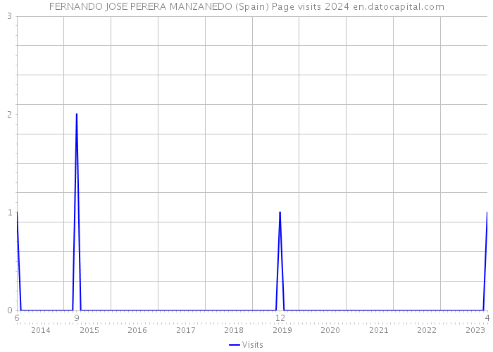 FERNANDO JOSE PERERA MANZANEDO (Spain) Page visits 2024 