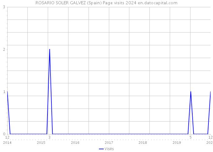 ROSARIO SOLER GALVEZ (Spain) Page visits 2024 