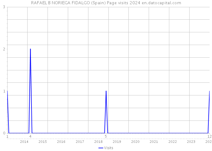 RAFAEL B NORIEGA FIDALGO (Spain) Page visits 2024 