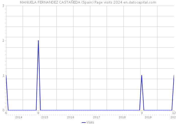 MANUELA FERNANDEZ CASTAÑEDA (Spain) Page visits 2024 