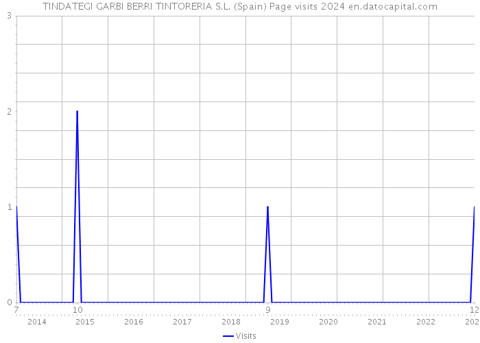 TINDATEGI GARBI BERRI TINTORERIA S.L. (Spain) Page visits 2024 