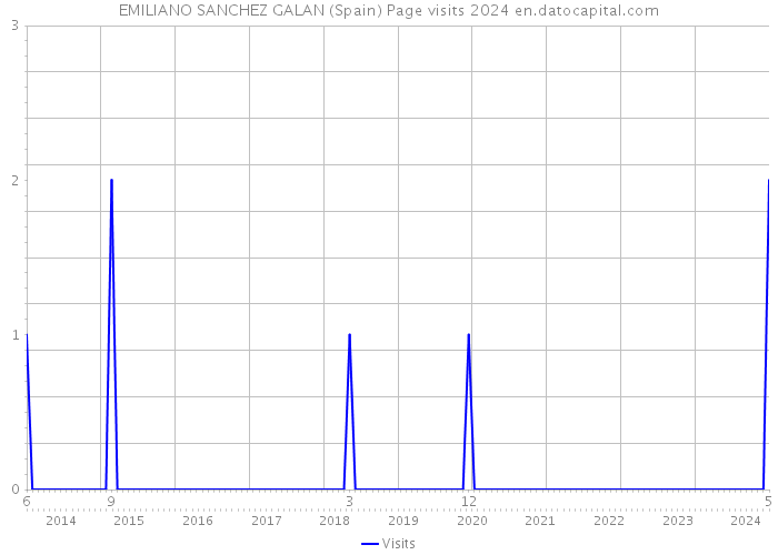 EMILIANO SANCHEZ GALAN (Spain) Page visits 2024 