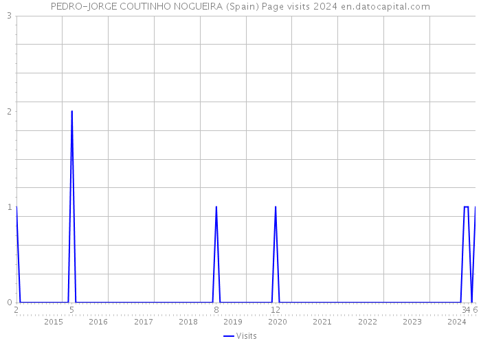 PEDRO-JORGE COUTINHO NOGUEIRA (Spain) Page visits 2024 