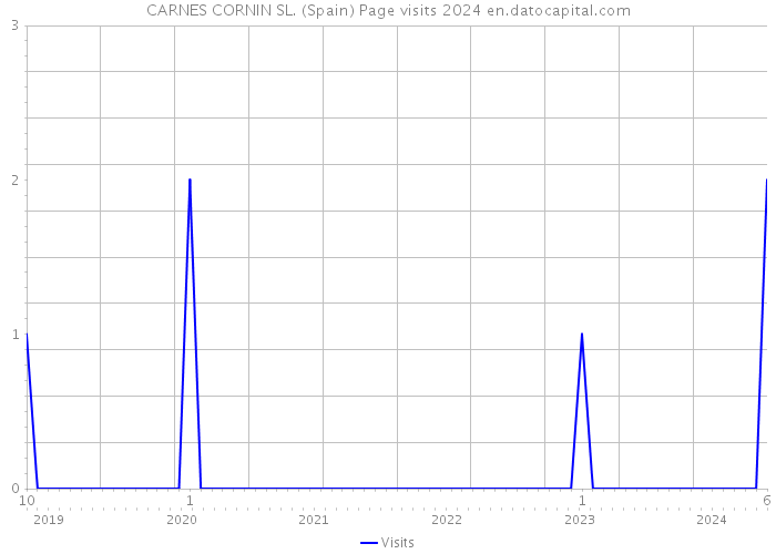 CARNES CORNIN SL. (Spain) Page visits 2024 