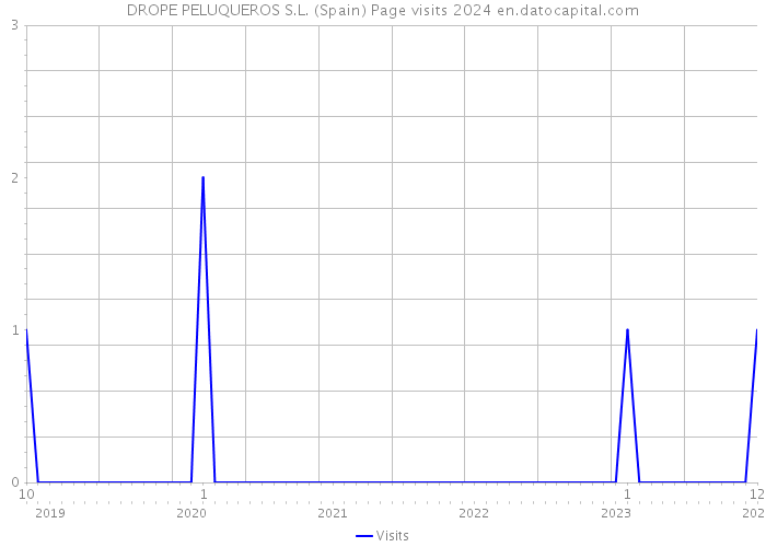 DROPE PELUQUEROS S.L. (Spain) Page visits 2024 