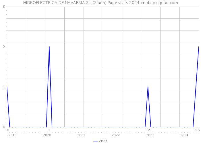 HIDROELECTRICA DE NAVAFRIA S.L (Spain) Page visits 2024 