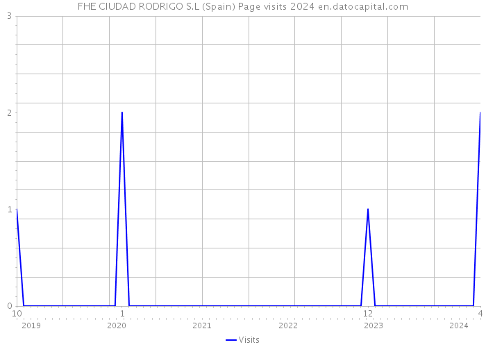 FHE CIUDAD RODRIGO S.L (Spain) Page visits 2024 