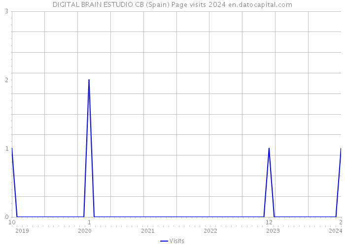 DIGITAL BRAIN ESTUDIO CB (Spain) Page visits 2024 