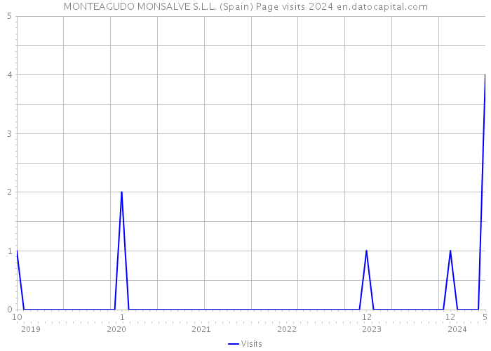MONTEAGUDO MONSALVE S.L.L. (Spain) Page visits 2024 
