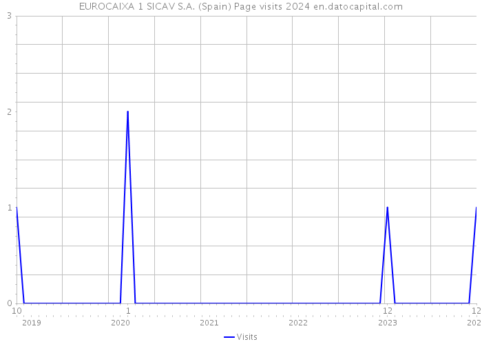 EUROCAIXA 1 SICAV S.A. (Spain) Page visits 2024 