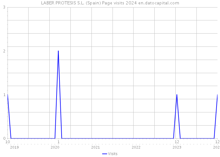 LABER PROTESIS S.L. (Spain) Page visits 2024 