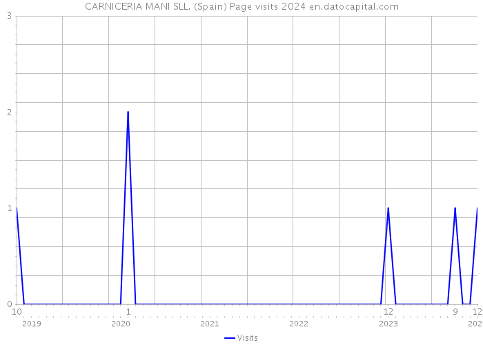 CARNICERIA MANI SLL. (Spain) Page visits 2024 