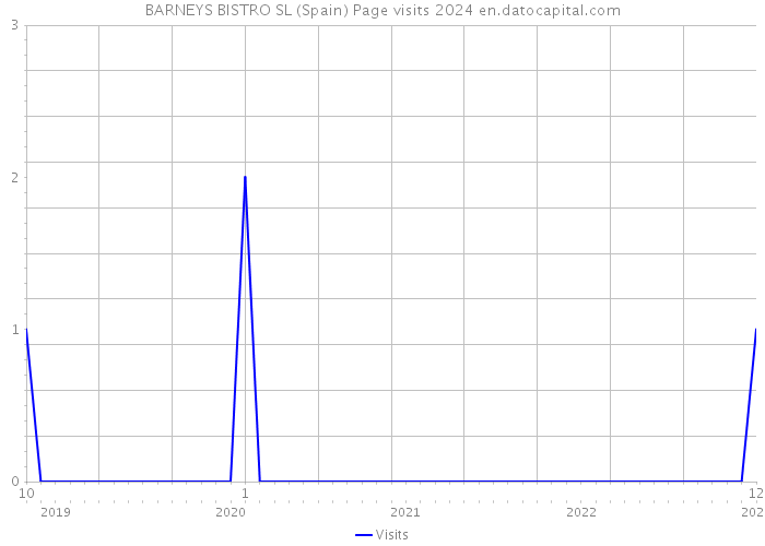 BARNEYS BISTRO SL (Spain) Page visits 2024 