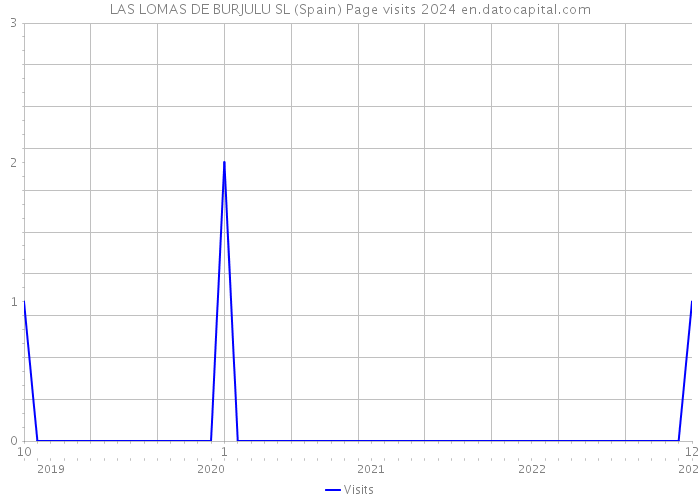 LAS LOMAS DE BURJULU SL (Spain) Page visits 2024 