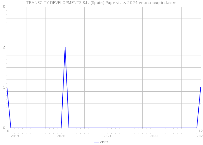 TRANSCITY DEVELOPMENTS S.L. (Spain) Page visits 2024 