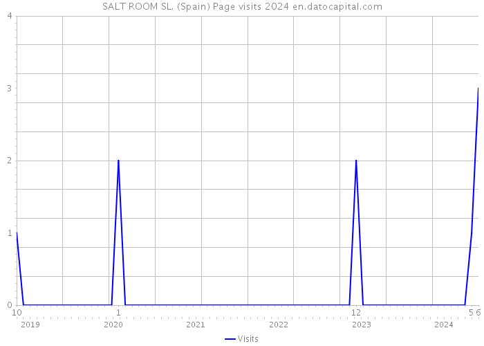 SALT ROOM SL. (Spain) Page visits 2024 