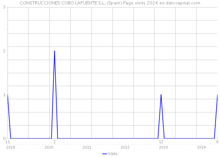 CONSTRUCCIONES COBO LAFUENTE S.L. (Spain) Page visits 2024 