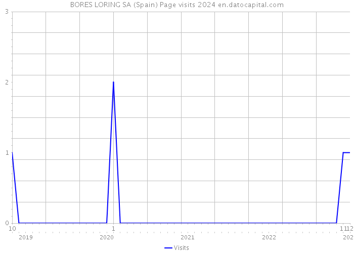 BORES LORING SA (Spain) Page visits 2024 