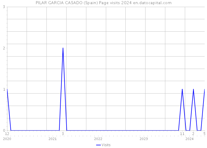 PILAR GARCIA CASADO (Spain) Page visits 2024 