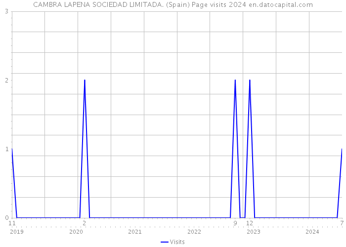 CAMBRA LAPENA SOCIEDAD LIMITADA. (Spain) Page visits 2024 