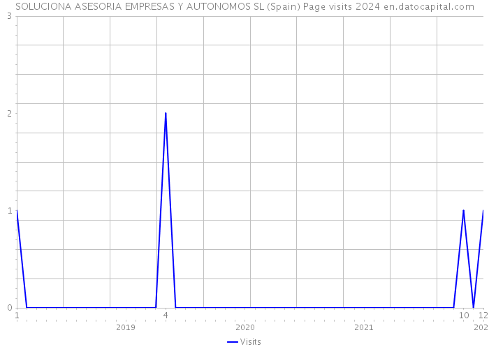 SOLUCIONA ASESORIA EMPRESAS Y AUTONOMOS SL (Spain) Page visits 2024 