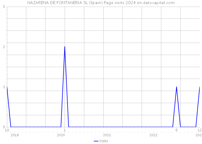 NAZARENA DE FONTANERIA SL (Spain) Page visits 2024 