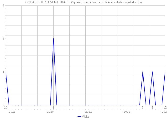 GOPAR FUERTEVENTURA SL (Spain) Page visits 2024 