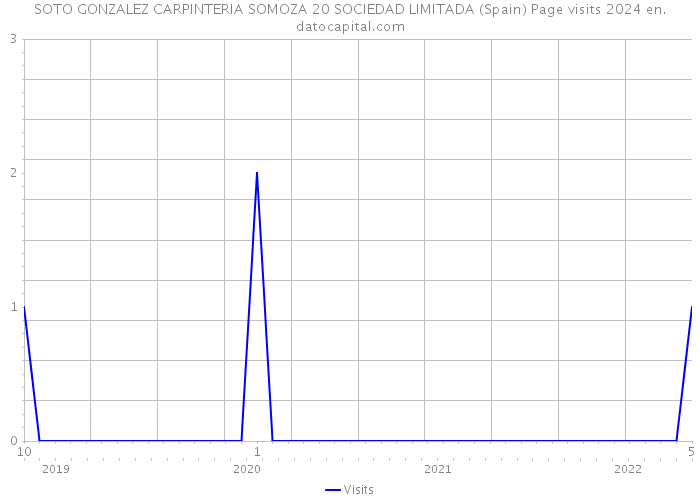 SOTO GONZALEZ CARPINTERIA SOMOZA 20 SOCIEDAD LIMITADA (Spain) Page visits 2024 