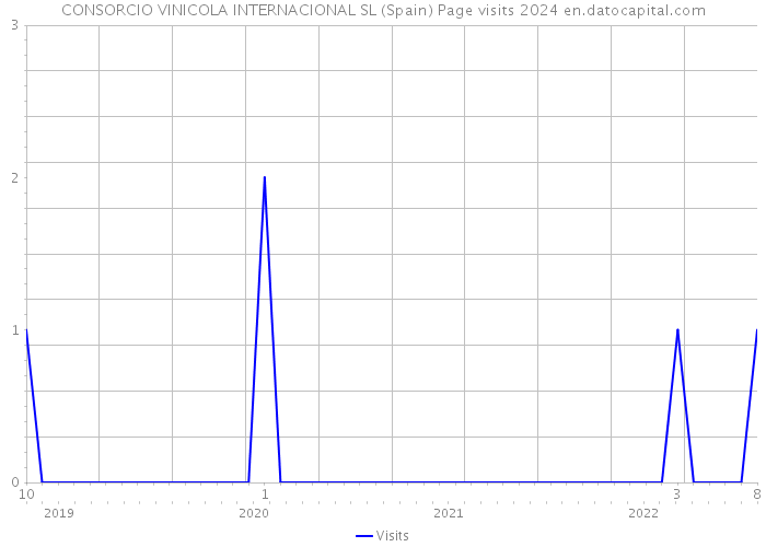 CONSORCIO VINICOLA INTERNACIONAL SL (Spain) Page visits 2024 