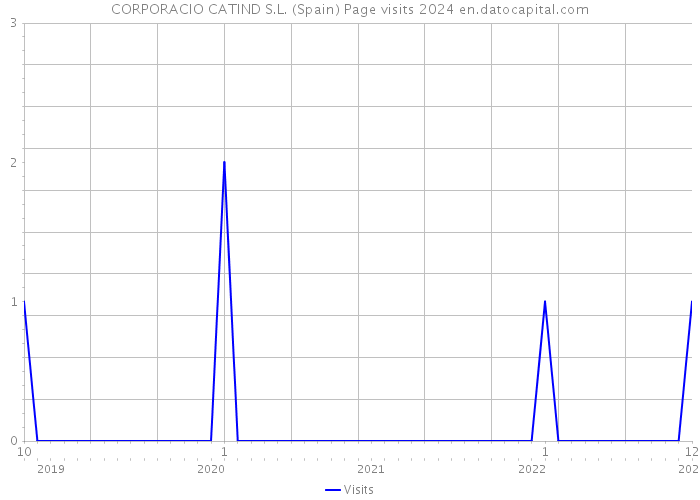 CORPORACIO CATIND S.L. (Spain) Page visits 2024 