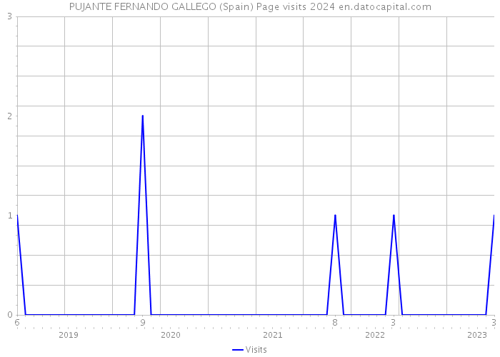 PUJANTE FERNANDO GALLEGO (Spain) Page visits 2024 