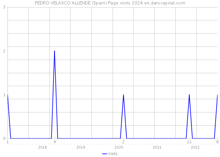 PEDRO VELASCO ALLENDE (Spain) Page visits 2024 