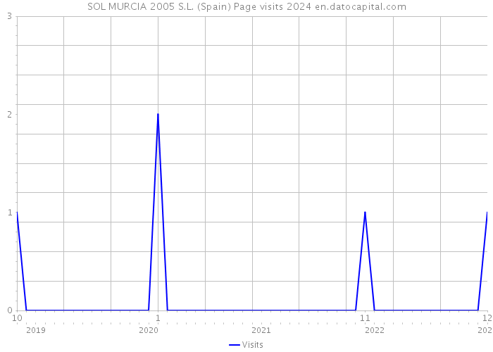 SOL MURCIA 2005 S.L. (Spain) Page visits 2024 