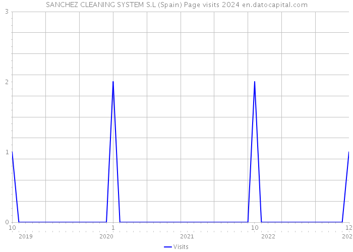 SANCHEZ CLEANING SYSTEM S.L (Spain) Page visits 2024 