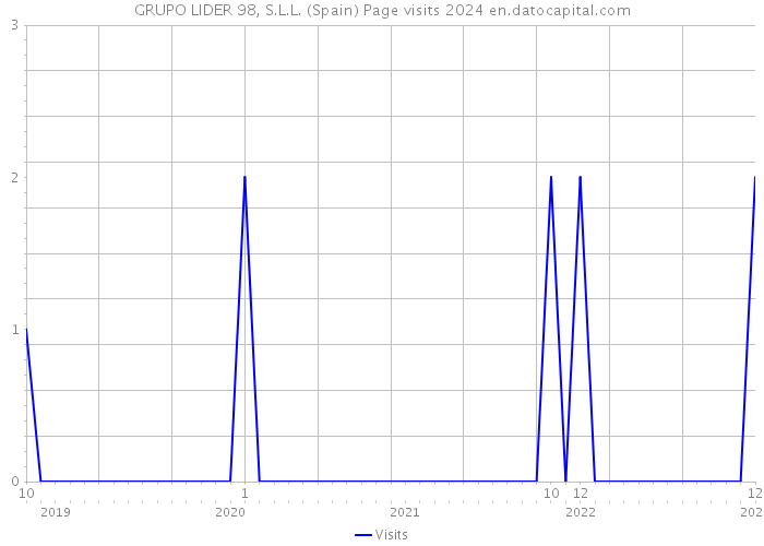 GRUPO LIDER 98, S.L.L. (Spain) Page visits 2024 