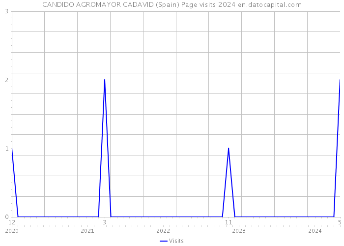 CANDIDO AGROMAYOR CADAVID (Spain) Page visits 2024 