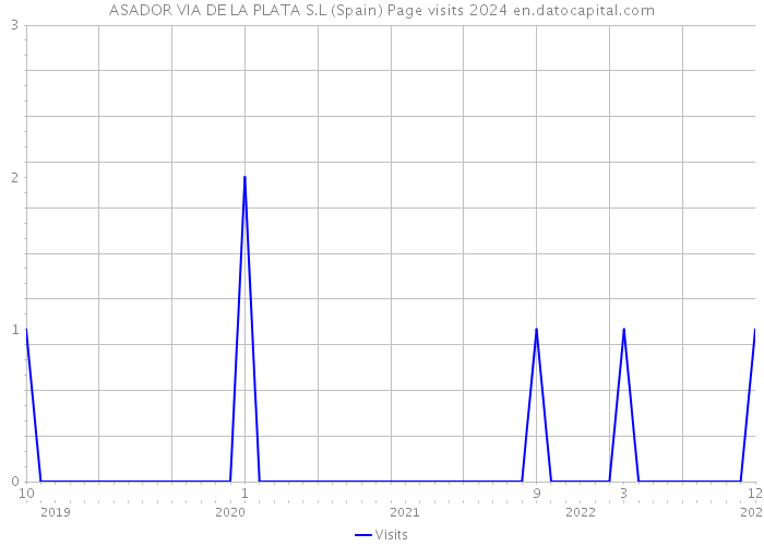 ASADOR VIA DE LA PLATA S.L (Spain) Page visits 2024 