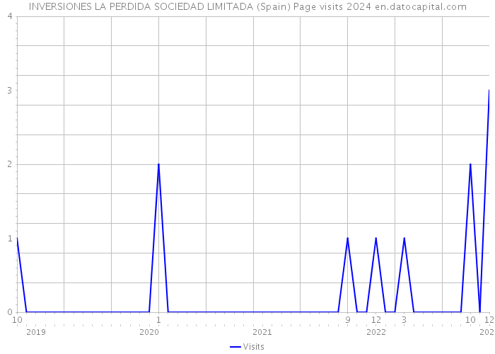 INVERSIONES LA PERDIDA SOCIEDAD LIMITADA (Spain) Page visits 2024 