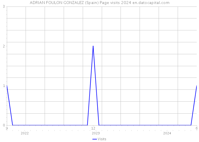 ADRIAN FOULON GONZALEZ (Spain) Page visits 2024 