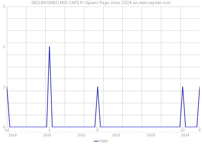 SEGURFONDO MID CAPS FI (Spain) Page visits 2024 