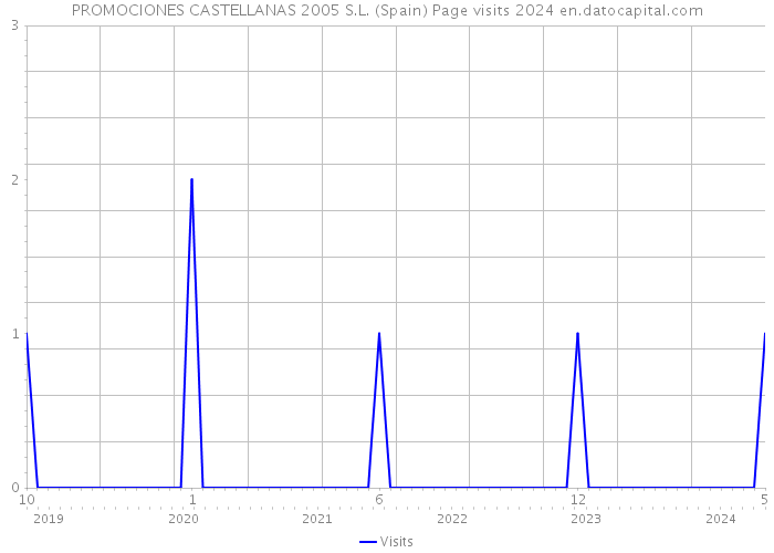 PROMOCIONES CASTELLANAS 2005 S.L. (Spain) Page visits 2024 