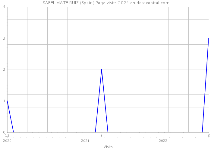 ISABEL MATE RUIZ (Spain) Page visits 2024 