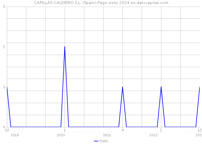 CAPILLAS CALDEIRO S.L. (Spain) Page visits 2024 